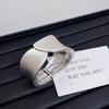 New Hinge Gold Bangle Metal Open Bracelet Jewelry Accessories Solid Color Chunky Bangle Bracelet Punk Alloy Irregular Wrist Cuff