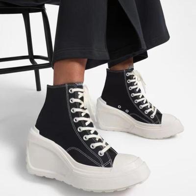 2024 New Women's Shoes Fashion Women's Sneakers Women Platform Canvas Shoes Skateboarding Women Lace-Up Classic Ladies Shoes