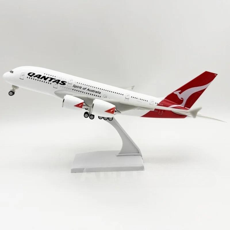 Souvenir Plane Toy 1/240 Scale A380 380 Australia Airlines Aviation Resin Plastic 30CM Airplane Model Display Gift
