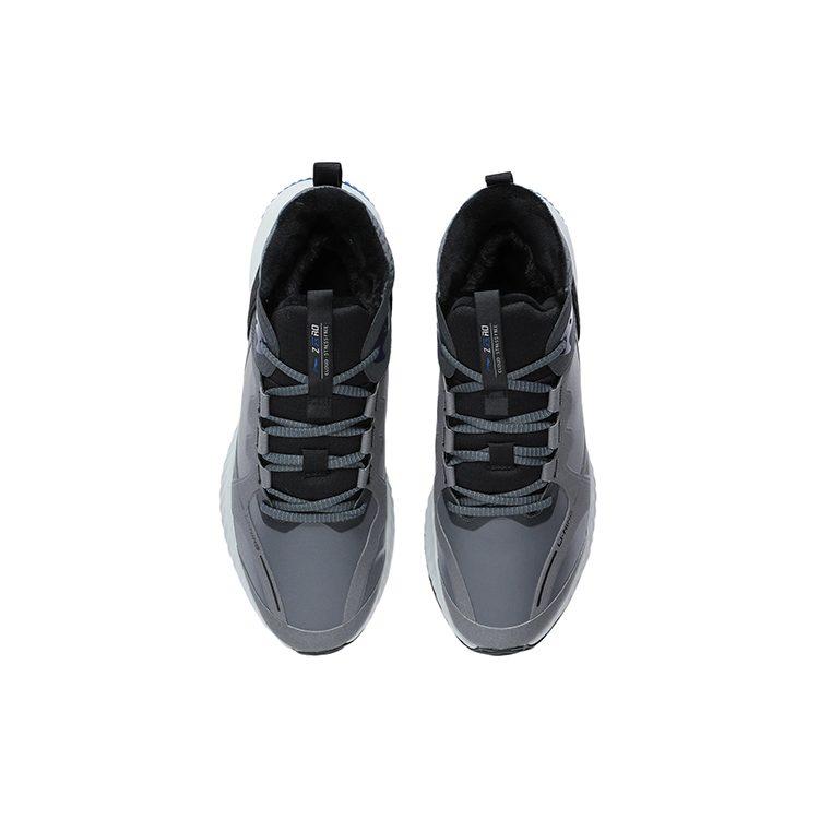 Li Ning Soft Zero WNTR Zero WNTR Fleece lined Cushioning Rebound Cushioning Rebound Low top Casual Shoes Men's Gray AGLR237-2