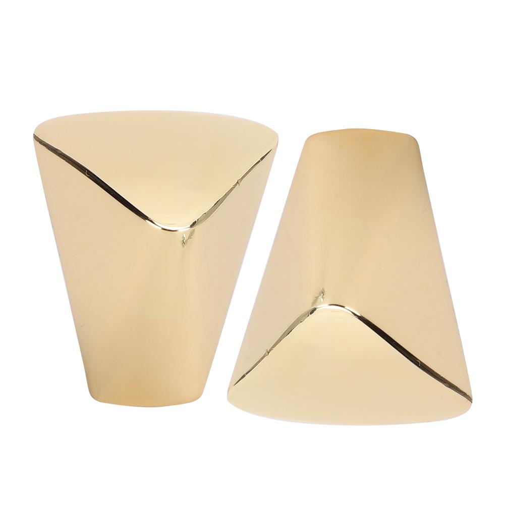 2 Sets Cabinet Knob Modern  Gold Zinc Alloy Wardrobe Drawer Kitchen Cupboard Door Pull Handle