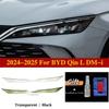 2Pcs Pre-Cut 2024-2025 For BYD Qin L DM-i Car Clear PPF TPU Sticker Transparent Black Headlight Protective Film Accessories