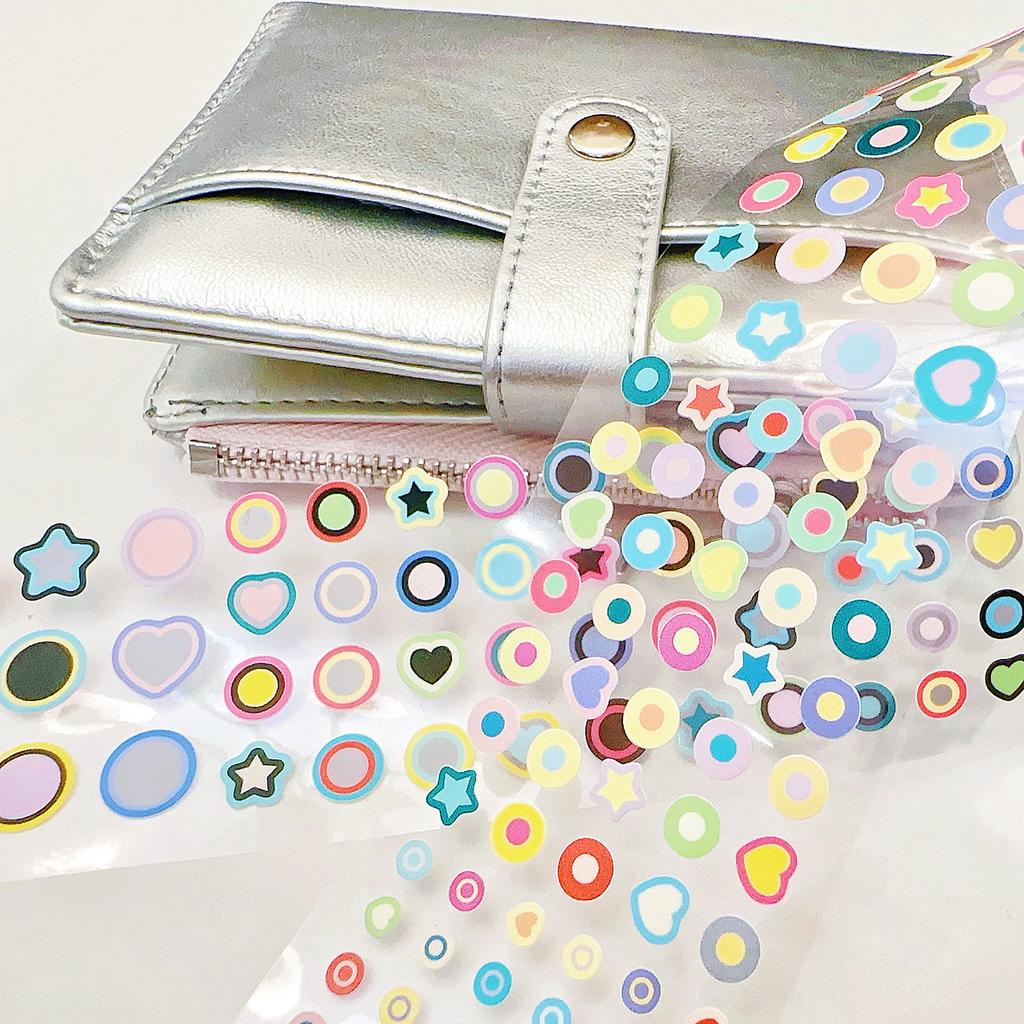 Korean Style Polka Dot Sticker Roll Aesthetic Decor for Scrapbooking & Journaling Crafts