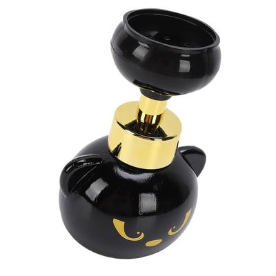 Cat Pawprint Soap Dispenser Refillable Foaming Hand Soap Dispenser with Press Pump for Bathroom Hand Wash