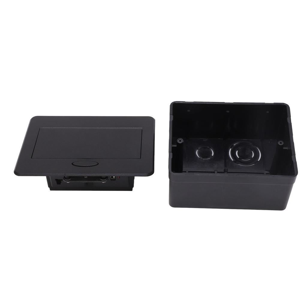 Concealed Table Outlet Power Strip 2 USB Ports Universal Bounce Desktop Socket 250V for Office School