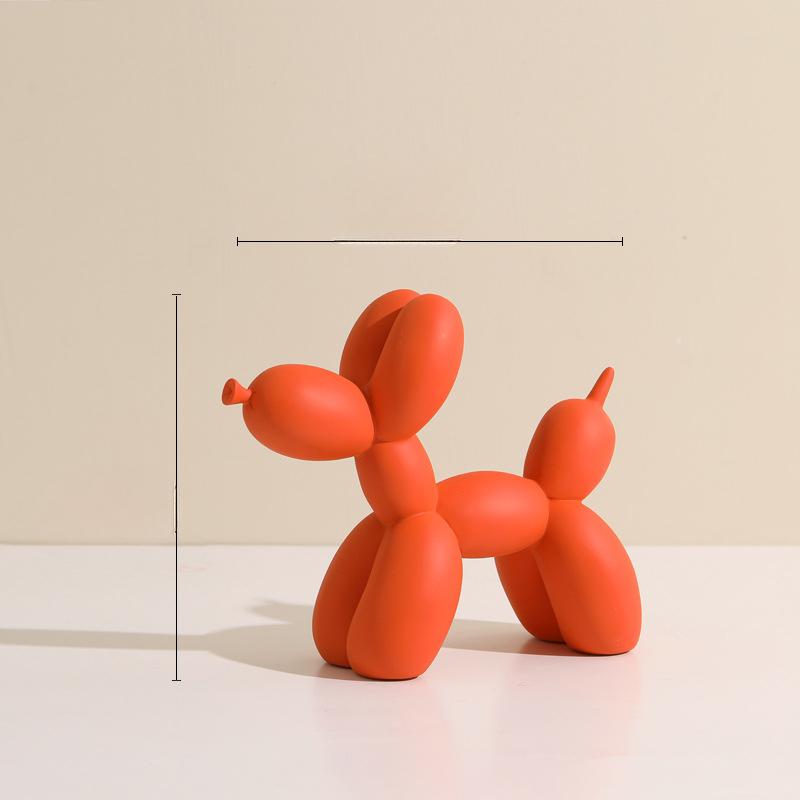 

Nordic Balloon Dog Ornaments Resin Unique Sleek Living Room Tabletop TV Cabinet Home Craft Gentle Decoration Decoration