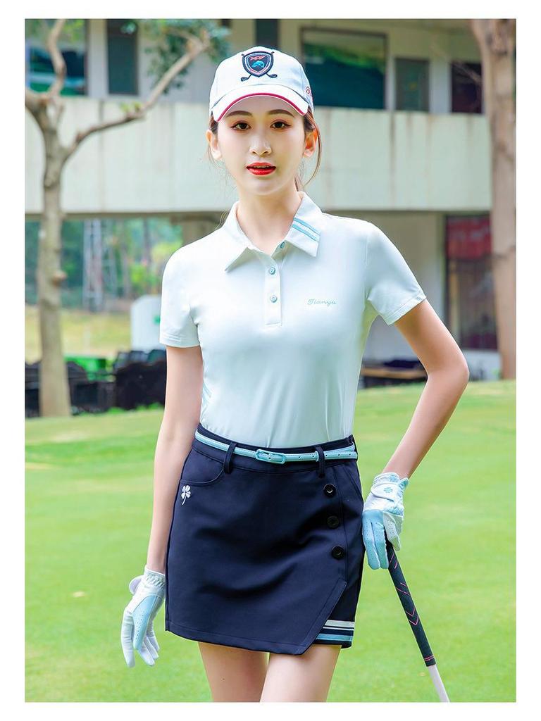 TTYGJ Women's Pleated A-line Golf Skirt - Slimming, Anti-Exposure, Autumn/Winter Outdoor Sports Wear