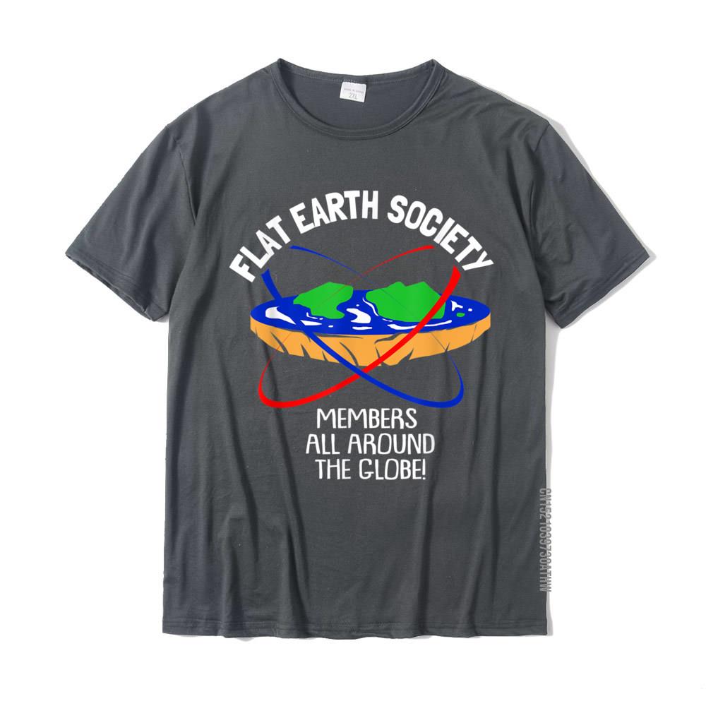 Flat Earth Society TShirt Design Cotton Young Tops T Shirt Fitness Tight Rife Top TShirts
