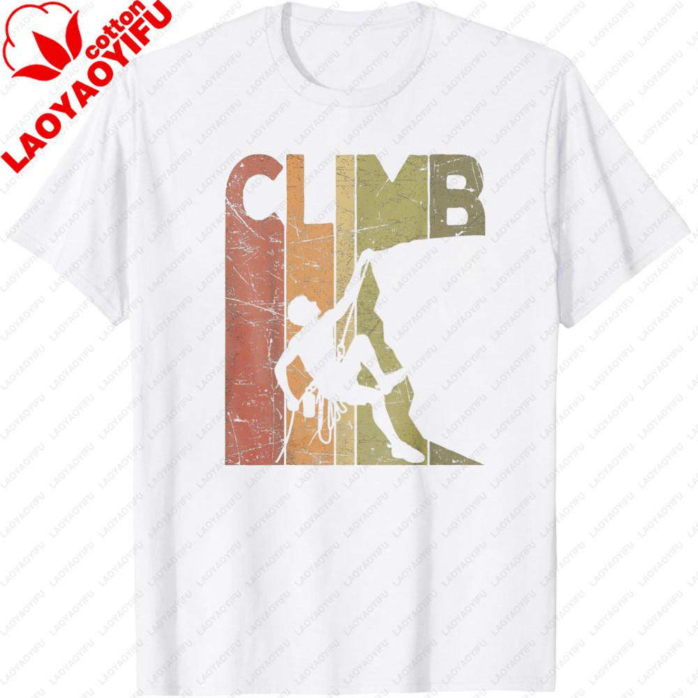 Climb Rock Climbing Adventure Outdoor Sport Men T Shirt Cotton Summer Short Sleeve Casual Fashion Top Gift for Climber