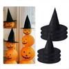1PC Halloween Witch Hat Black Folds Wizard Hats Halloween Decorations Masquerade Party Carnival Costume Cosplay Props TMZ
