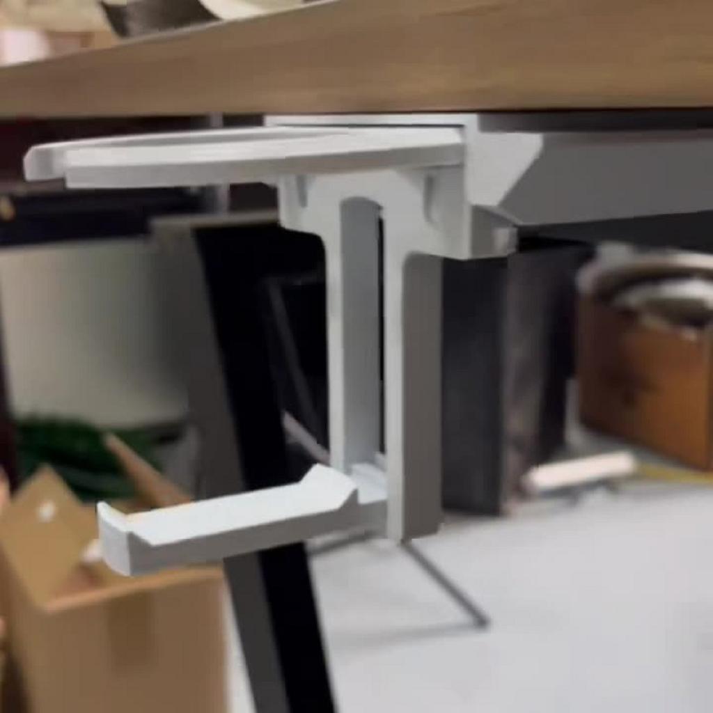 Foldable Under Table Cup Holder With Claws Type Extendable Beverage Holder