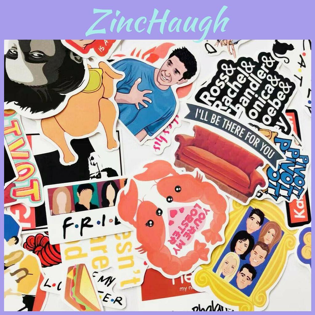 Colorful Friends Tv Show Pvc Vinyl Stickers Perfect For Skateboards And Laptops