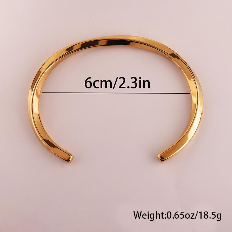 Golden Möbius Bracelet Women Versatile High End Non Fading Stainless Steel Wristband Jewelry Bracelet Titanium Steel Bracelet