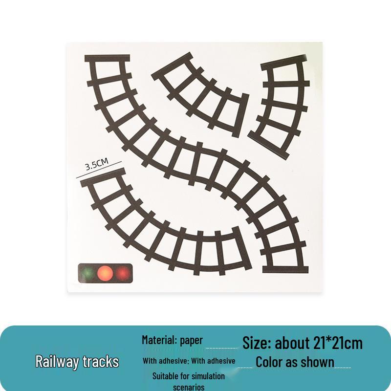 Cardboard Traffic Track Educational Toy for Kindergarten Art & Play Area
