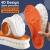 Soft Breathable Shock Absorption Cushion Running Insoles 4D Cloud Technology PU Sole Sports Insoles for Orthopedic Support 2026