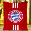 Couverture Imprimée Thème FC Bayern München - Parfaite pour le Canapé, le Lit, les Voyages et l'Extérieur | Lavable en Machine, Confortable & Durable.
