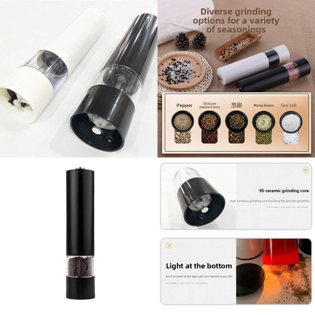 Modern Minimalist Pepper Grinder With Solid Spice Storage For Kitchen Use