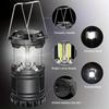 HOMEFISH Camp Lamp, Outdoor Tent Light, Portable Lantern, Multifunctional Emergency Light, Battery Powered (Without Batteries )