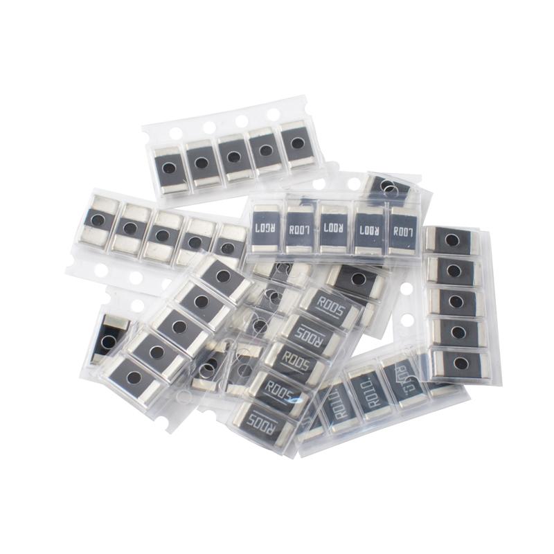 LIZAO 2512 SMD Alloy Current Sensing Resistor Kit 50pcs 10 Values R001 to R100 Assorted Kit