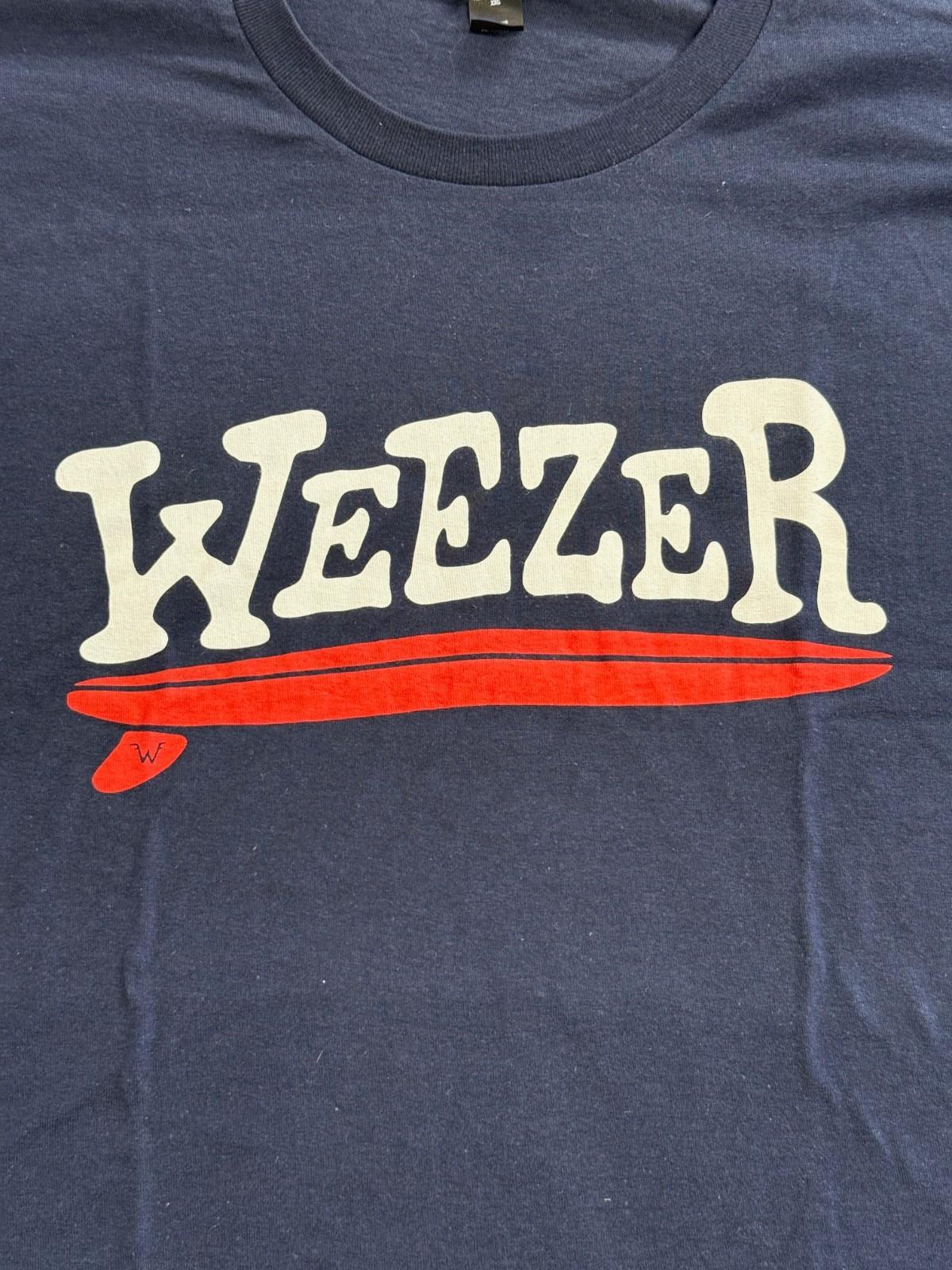 Weezer Surfboard T-shirt - Weezer Official Single Fin Surboard Tee - New XL