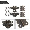 Cabinet Latches Hinge Bronze Cabinet Easy Installation Hasp Retro Design Antique Bronze Buckle Vintage Hardware