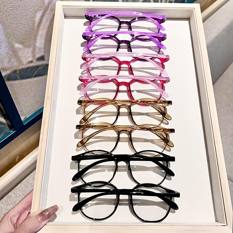 

8 шт. Круглые очки для чтения с большой оправой для женщин, стильные, цветные, милые увеличительные очки для чтения и активного отдыха +250