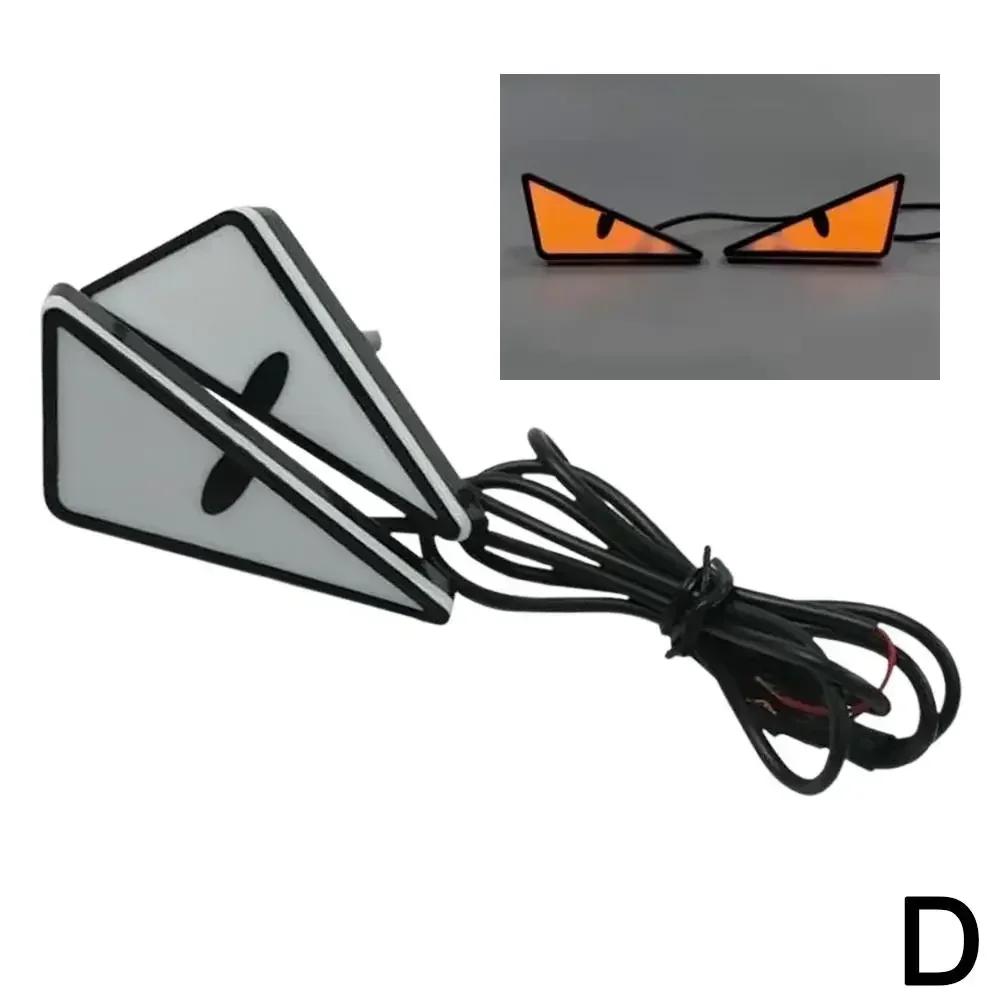 

2Pcs Motorcycle LED Devil Eyes Lights Universal Demon Eyes Headlight Motorcycle Mini Projector Lens Lamp Car Decoration Lights