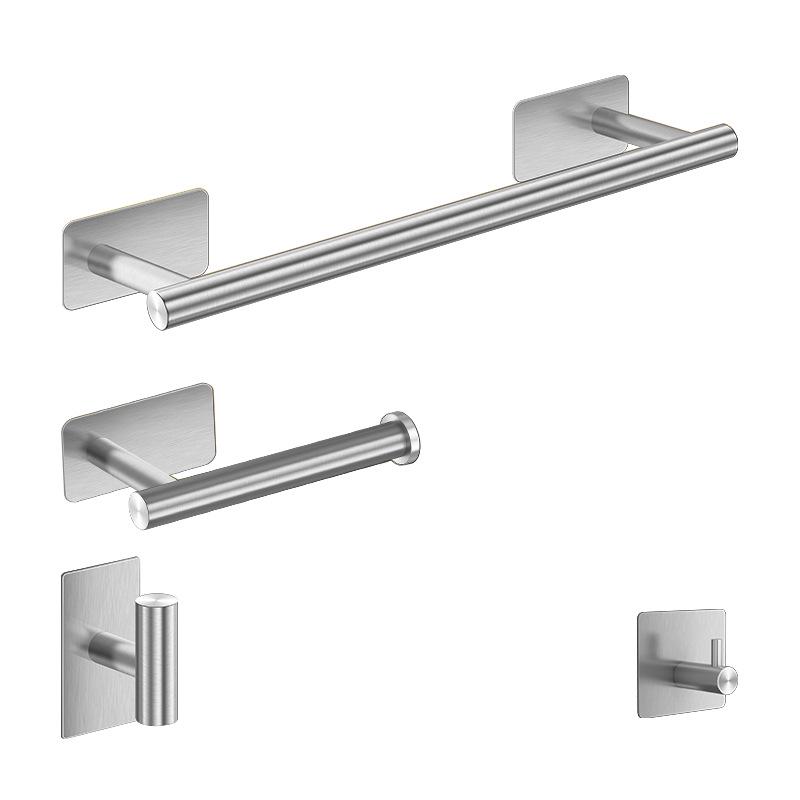 18-Piece Stainless Steel Bathroom Set: Towel Bars, Tissue Holder, Hooks, and Accessories