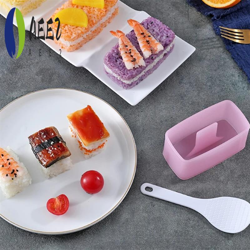 

AEE2-Rice Ball Mould Frigate Sushi Mould Rice Mould Rectangular розовый