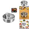 Stainless Steel Steaming Rack With Dividers For Rice Cooker And Microwave Cooking