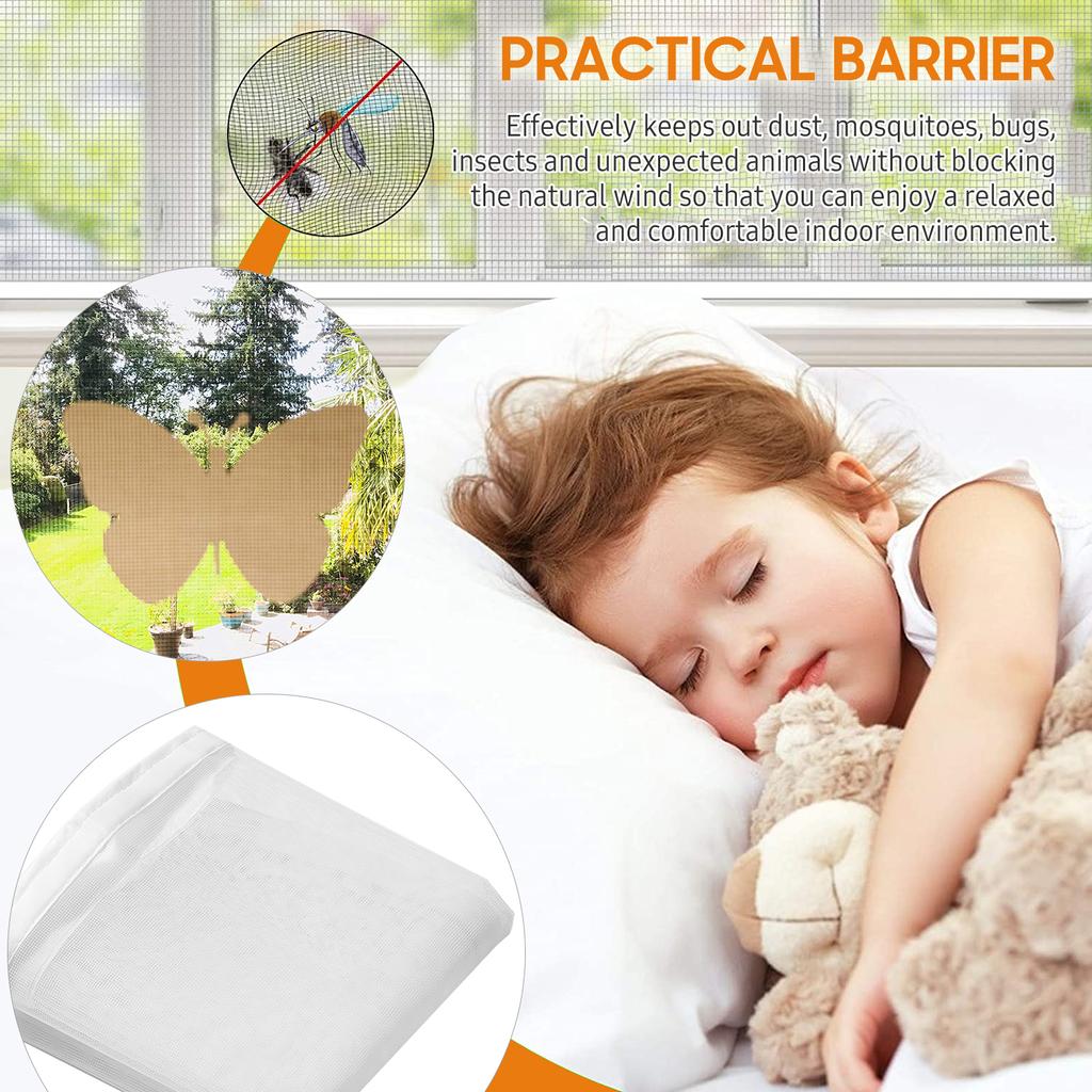 DIY Window Screen with Self Adhesive Tapes Household Mosquito Screen Mosquito Net Mosquito Protector Mesh Curtain Door