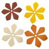 Anti Scald Silicone Mat Christmas Tree Shaped Trivet Set, Collapsible Heat Resistant Hot Pad Folding Kitchen with Storage Stand, Space Saving