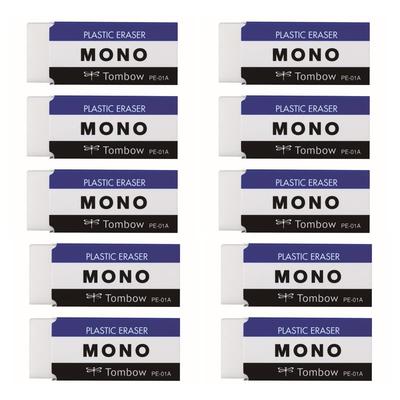 Gomma Tombow MONO PE01 Confezione da 10 JCA-061 Gomme Ecologiche di Alta Qualità