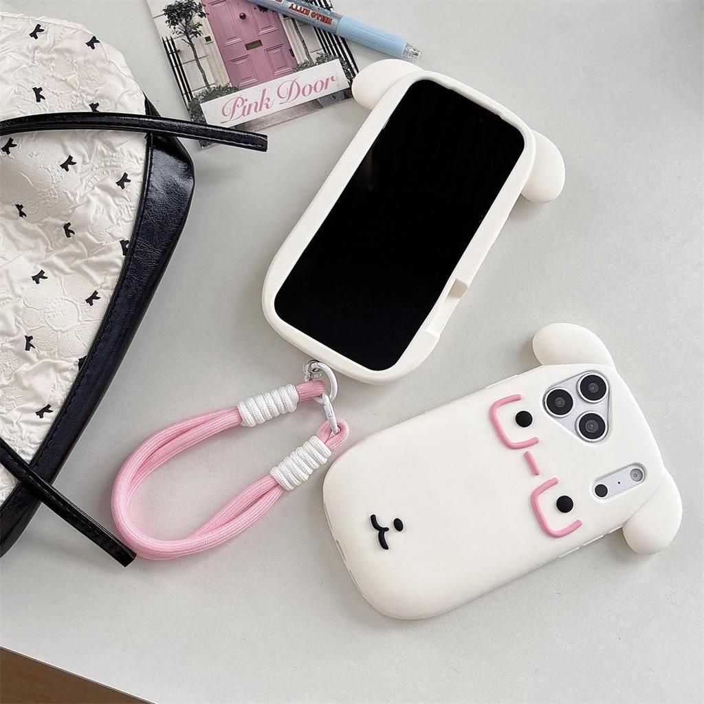 3D Cartoon Dog iPhone 14/13/12/17/16/15 Pro Max Drop-Proof Case