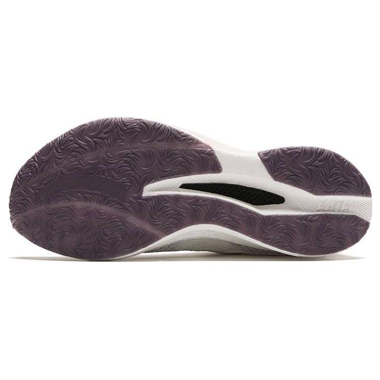 Anta Comfortable Shock Absorbing Durable Low Top Running Shoes Women Sneakers White Purple 122455563-6