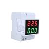 Digital Din-Rail LED Spänning Amperemeter Strömmätare Voltmeter AC80-300V 0,2-99,9A Dual Display