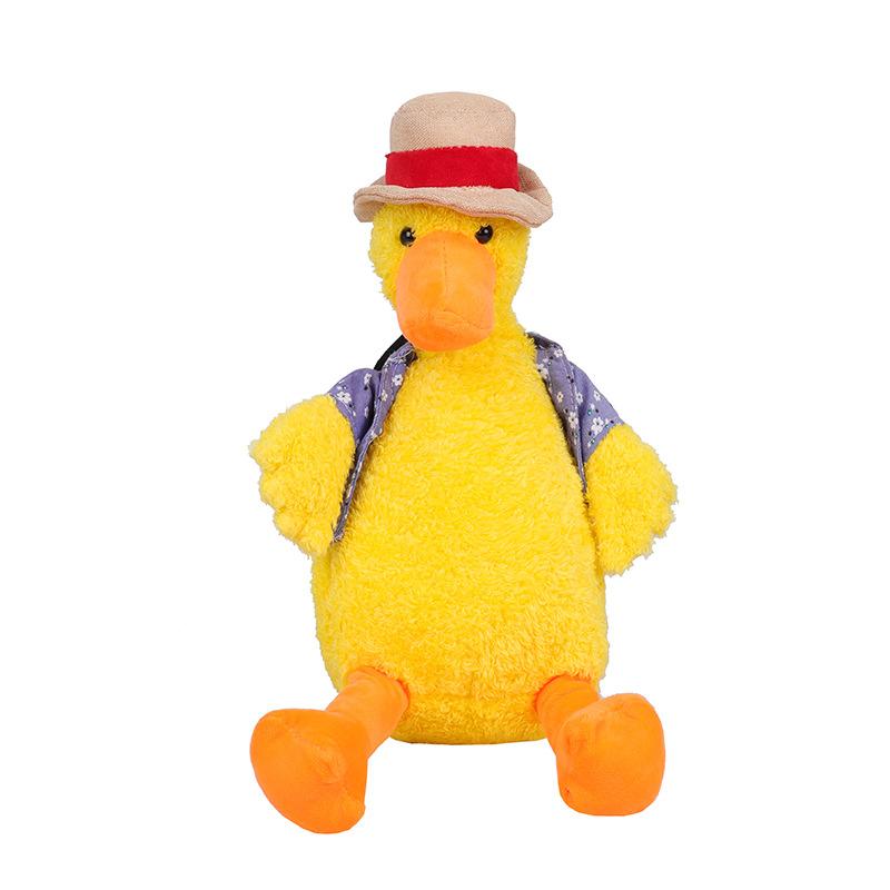 Cute and Ugly Vest, Little Duck Plush Toy, Straw Hat Doll, Come On Duck, Female Birthday Gift.