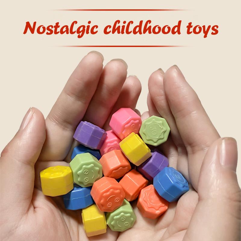 1/2/4 Box Traditional Play Game Grab The Stone Toy Exercise Colorful Fun Stress Relief Toy Korean Gonggi Competitive Games