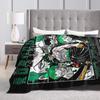 Luffy Anime Manga Coral Fleece Plush Throw Blanket Zoro Blanket for Home Couch Super Warm Bedding Throws,