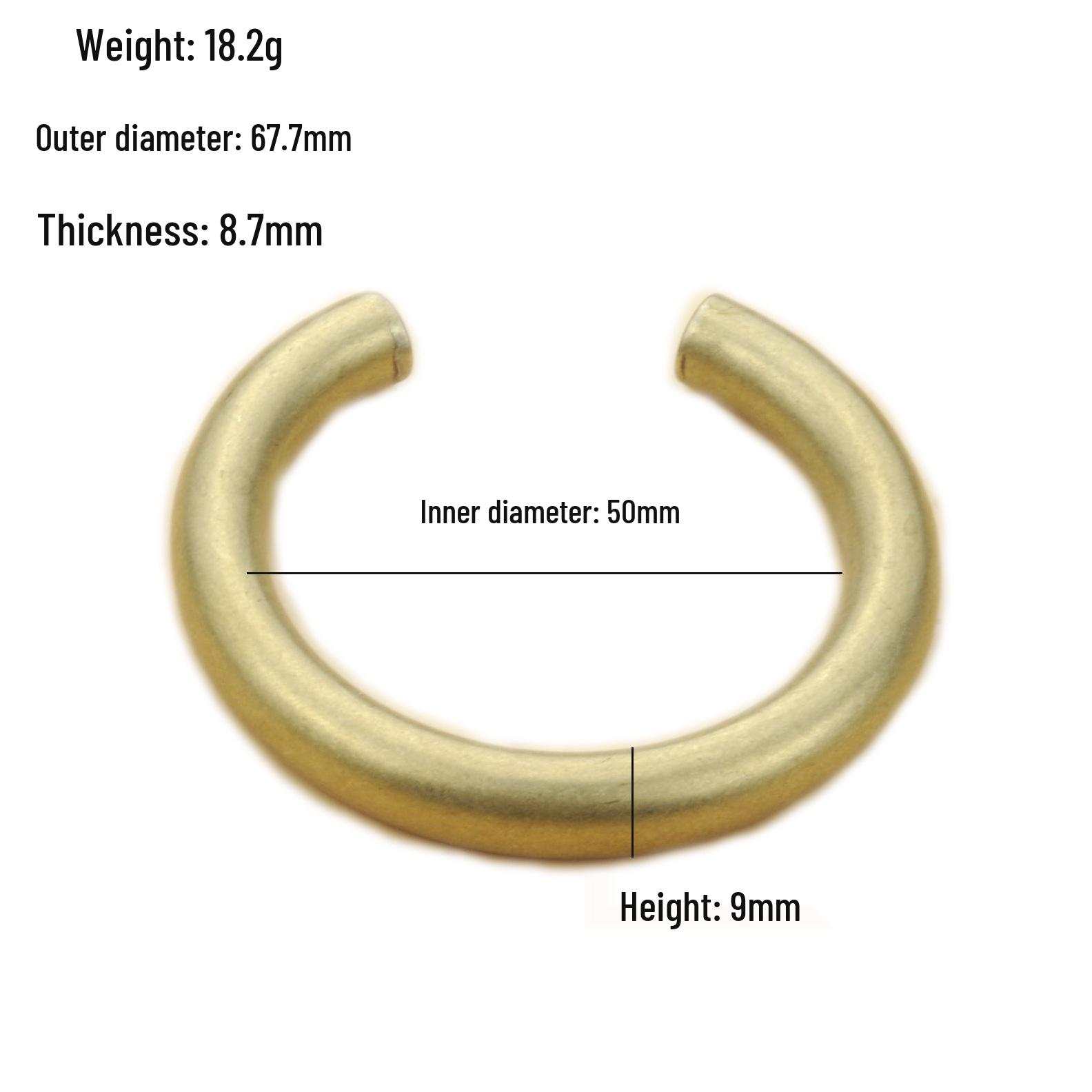 Hollow Brass Semi-Open Napkin Ring - High-Grade Hotel Metal Bracelet