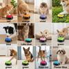 Portable Pet Communication Button Round Battery Powered Voice Training Toy Bright Color Reusable Recording Sound Box