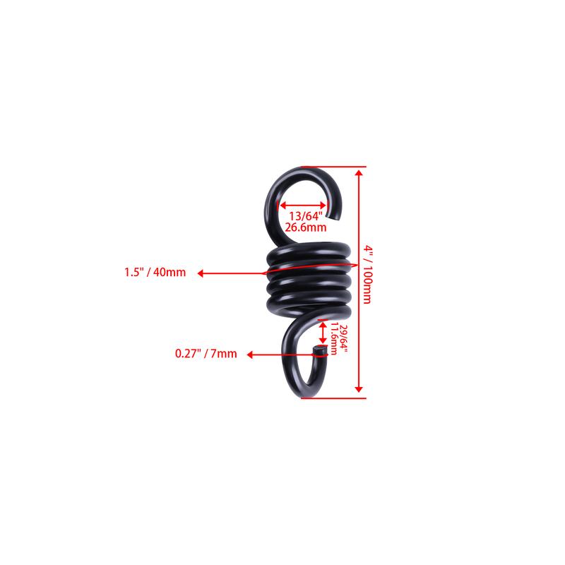 Swing Springs Heavy Duty,4inch,1 and 2pcs Silver 1pcs Black Heavy Duty Spring Hammock Chair Spring Porch Swing Spring Hooks