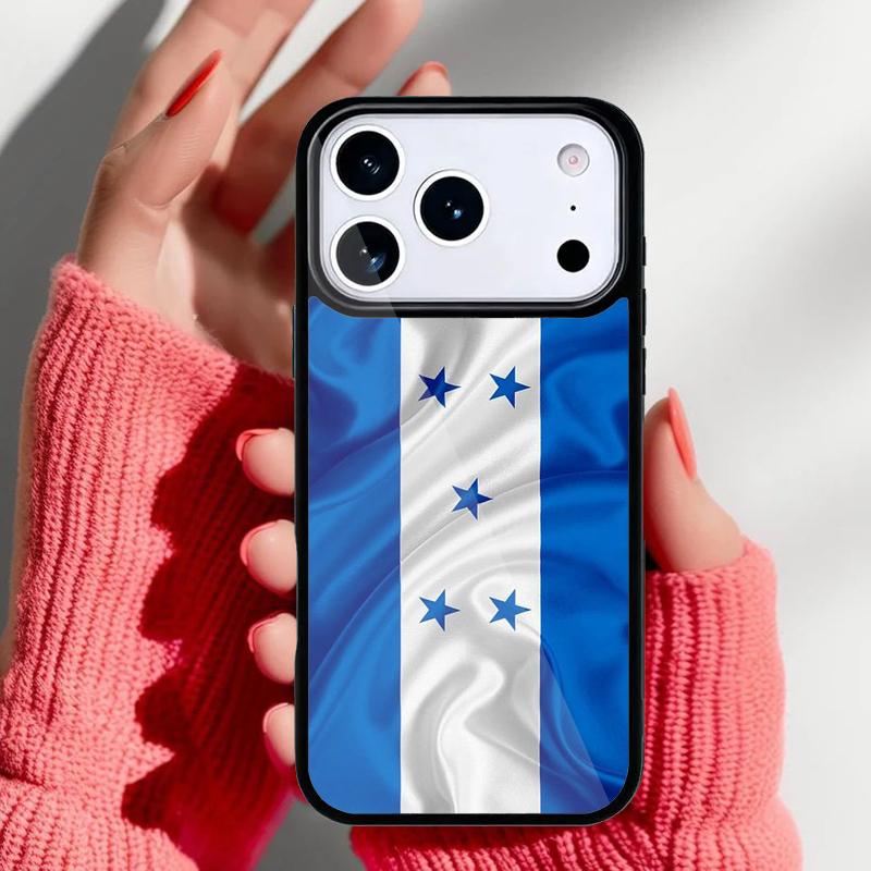 Honduras Flag Soft Phone Case for iPhone 17 16 15 14 13 Pro Max Back Cover for 12 11 Pro Coque