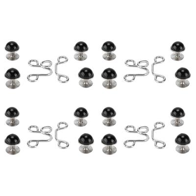 16Pcs Button Pins Reusable Sturdy Durable Detachable Card Slot Design Convenient Jean ButtonSmall