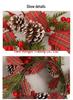 New Pinecone Red Berry Christmas Wreath - Festive Wall & Door Hanging Decoration
