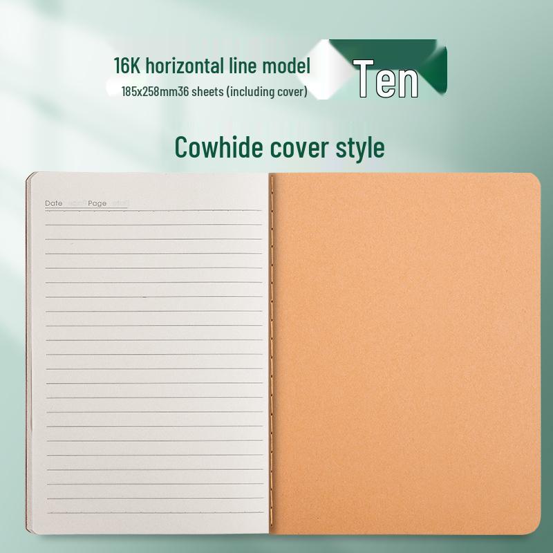 Kraft Paper Notebook for Students - B5, A4, A5 Sizes for Elementary and Junior High School.