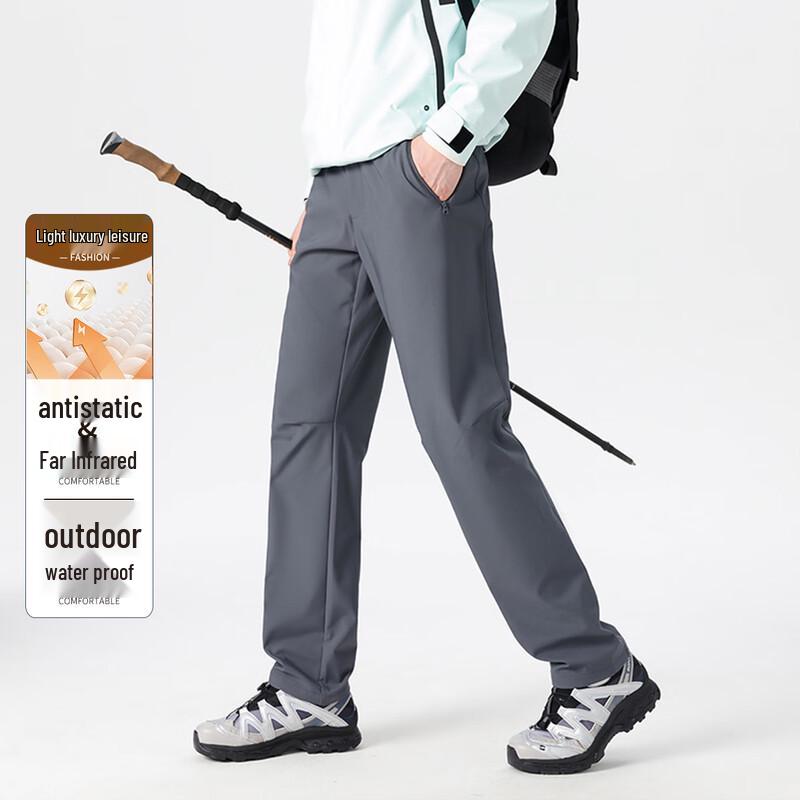 

Antonio Men s 3-Proof Wrinkle-Free Fleece-Lined Straight-Leg Pants 4XL