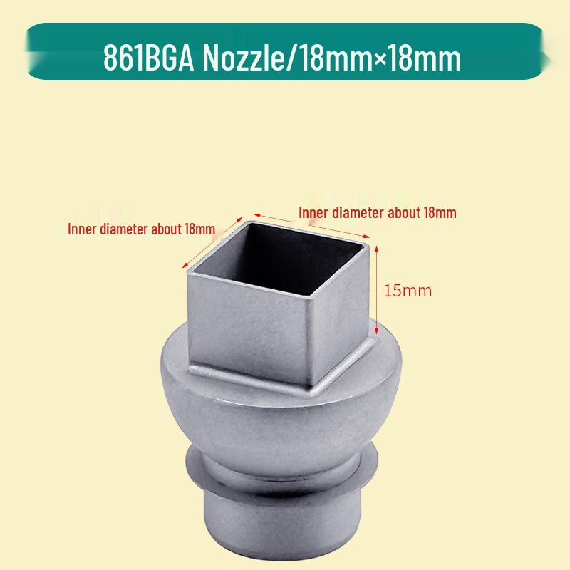 Compatible Square Nozzle for Quick 861DW Hot Air Gun - Perfect for BGA Desoldering