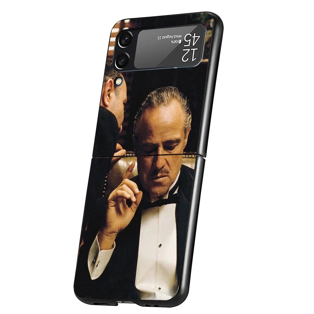 

The Godfather TV Case Phone Cover for Samsung Galaxy Z Flip 6 5 4 3 5G ZFlip6 ZFlip5 ZFlip4 ZFlip3 Black Hard Trend Fundas Galaxy ZFlip5