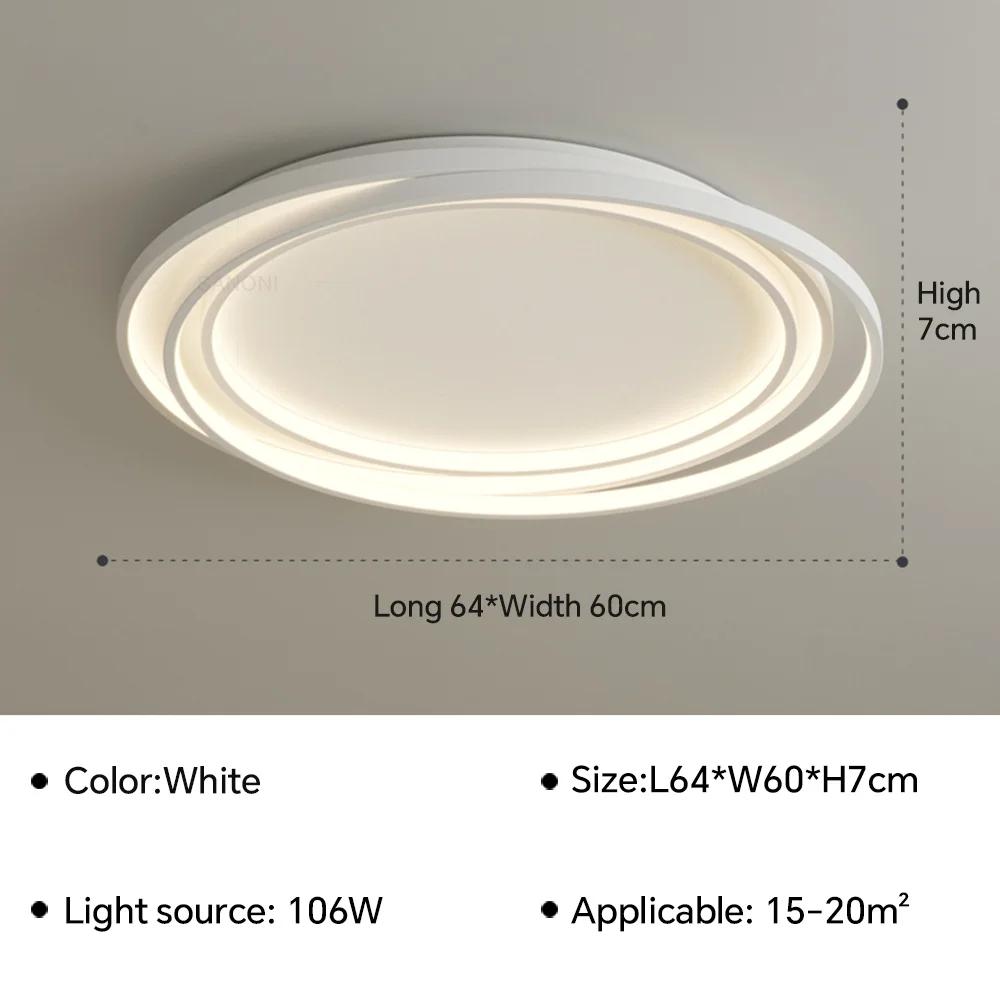 Modern LED Ceiling Lamp for Living Dining Room Bedroom Hall Ultra Thin Chandelier Indoor Home Decoration Lighting Fixture Luster